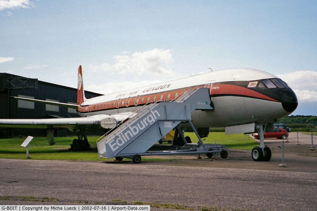 G-BDIT, 1962 De Havilland DH.106 Comet 4C C/N 6467, At East Fortune (Museum of Flight) - June 2002