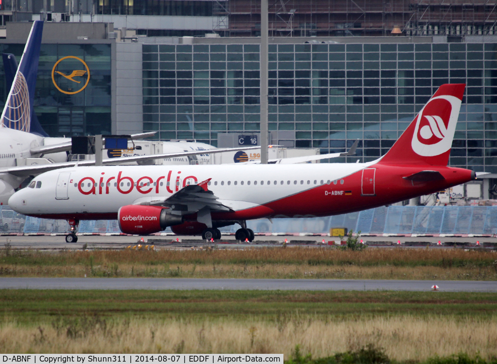 D-ABNF, 2003 Airbus A320-214 C/N 1961, Taxiing for departure...