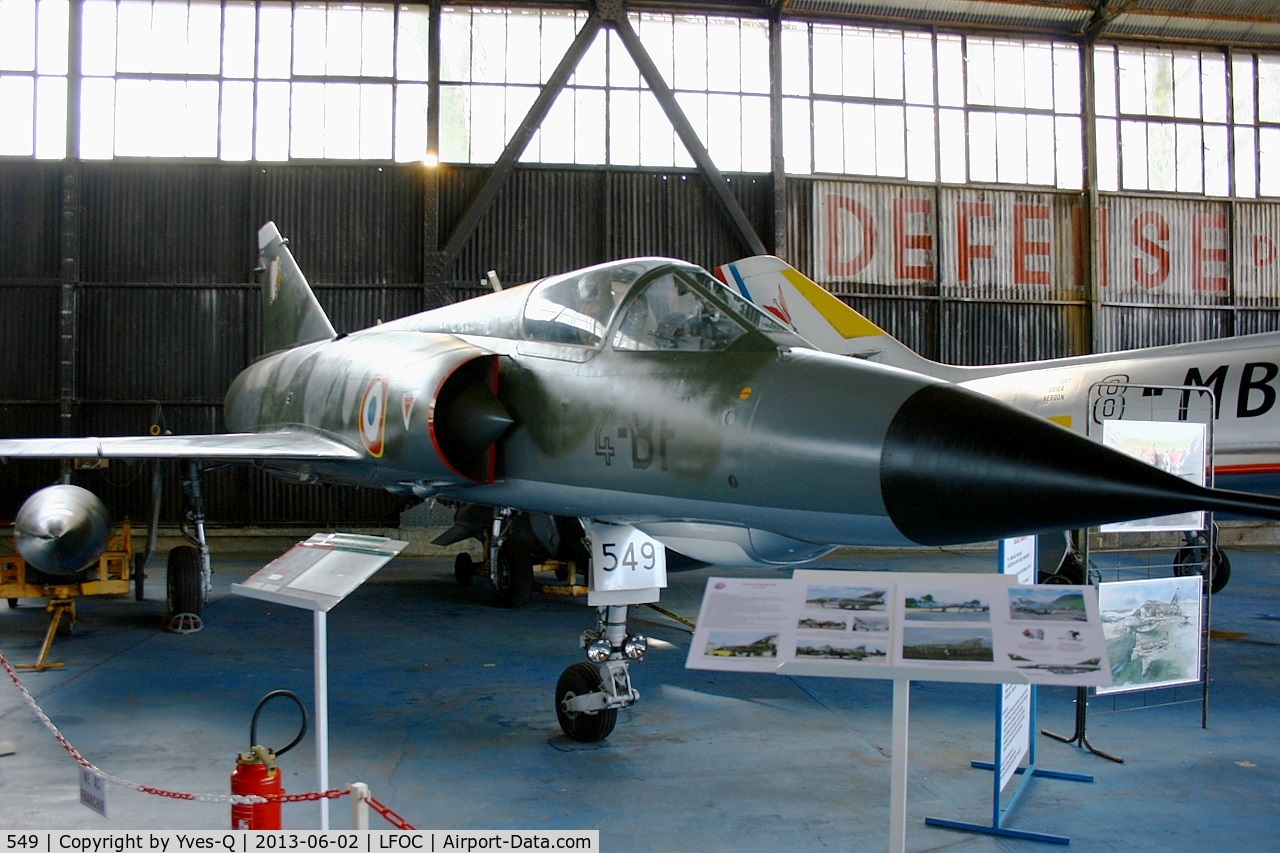549, Dassault Mirage IIIE C/N 549, Dassault Mirage IIIE, Canopée Museum Châteaudun Air Base (LFOC)