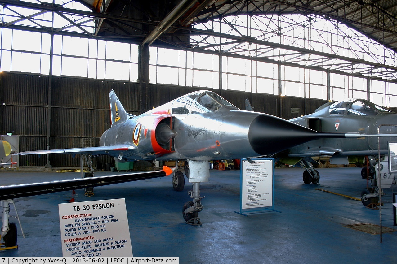 7, Dassault Mirage IIIC C/N 7, Dassault Mirage III C, Canopée Museum Châteaudun Air Base 279 (LFOC)