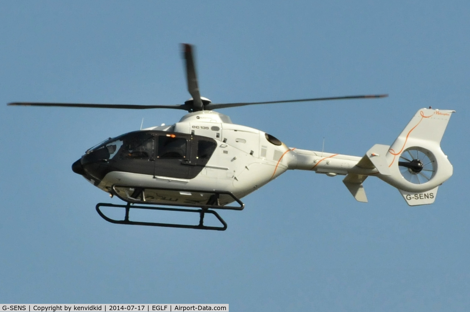 G-SENS, 2009 Eurocopter EC-135T-2+ C/N 0833, Helicopter shuttle.