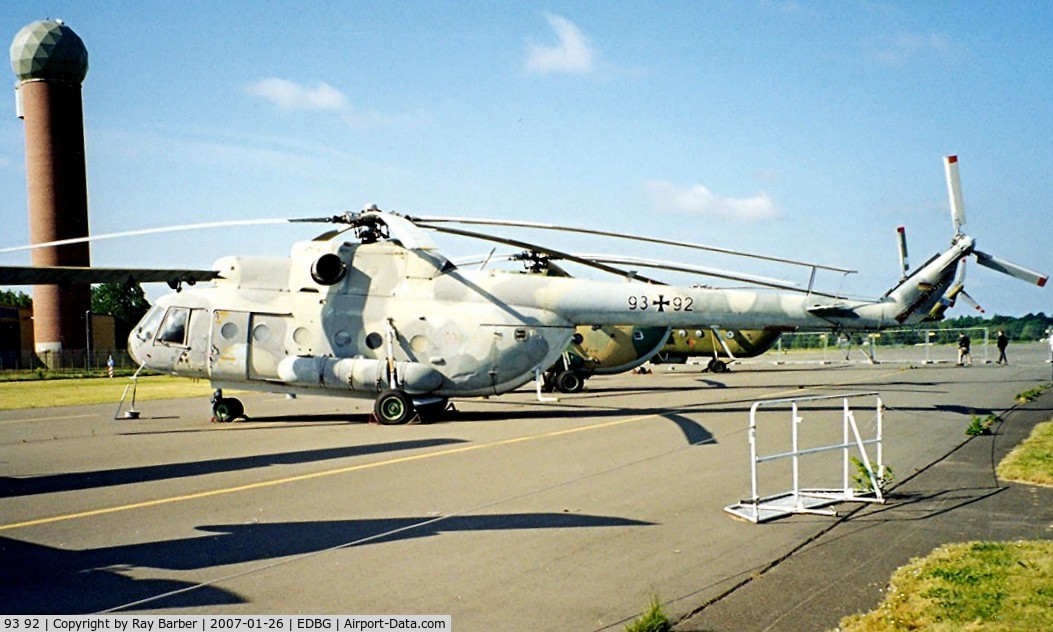 93 92, 1983 Mil Mi-9 C/N 340006, Mil Mi-9 [340006] Berlin-Gatow~D 20/05/1998