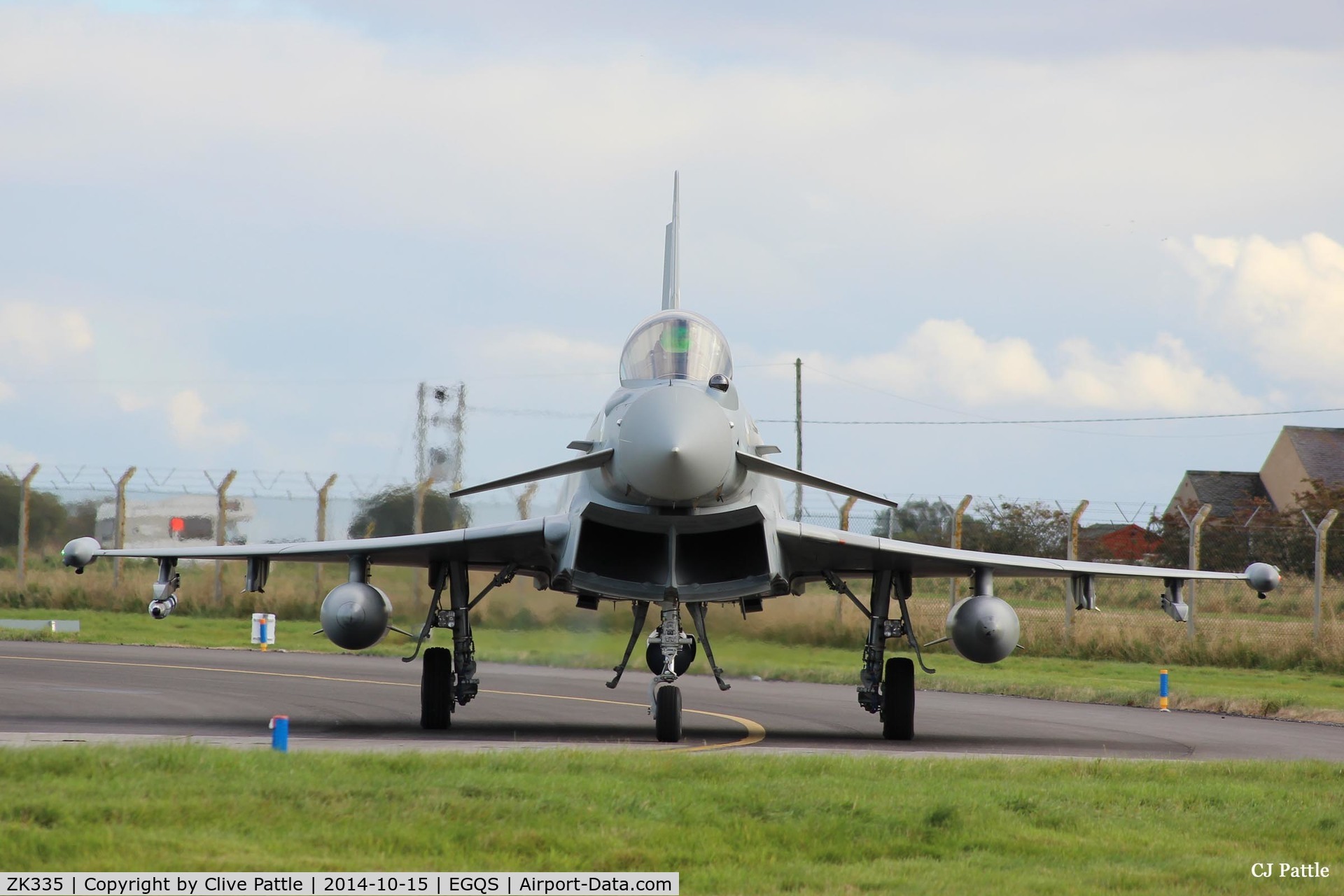ZK335, 2012 Eurofighter EF 2000 Typhoon FGR4 C/N BS096/359, In action at RAF Lossiemouth whilst coded 'FC' of the resident No. 1 Sqn RAF