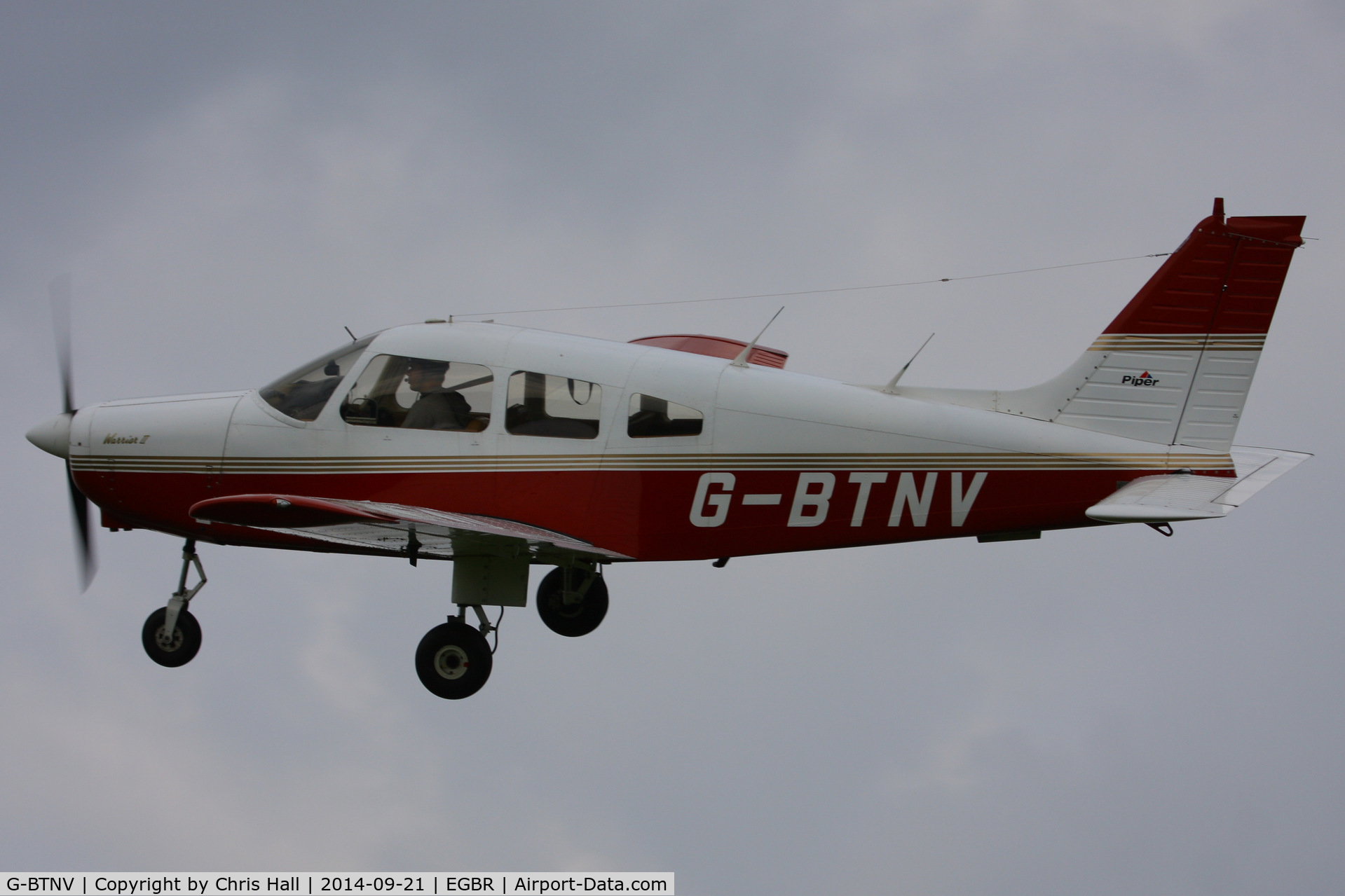 G-BTNV, 1978 Piper PA-28-161 Cherokee Warrior II C/N 28-7816590, at Breighton's Heli Fly-in, 2014