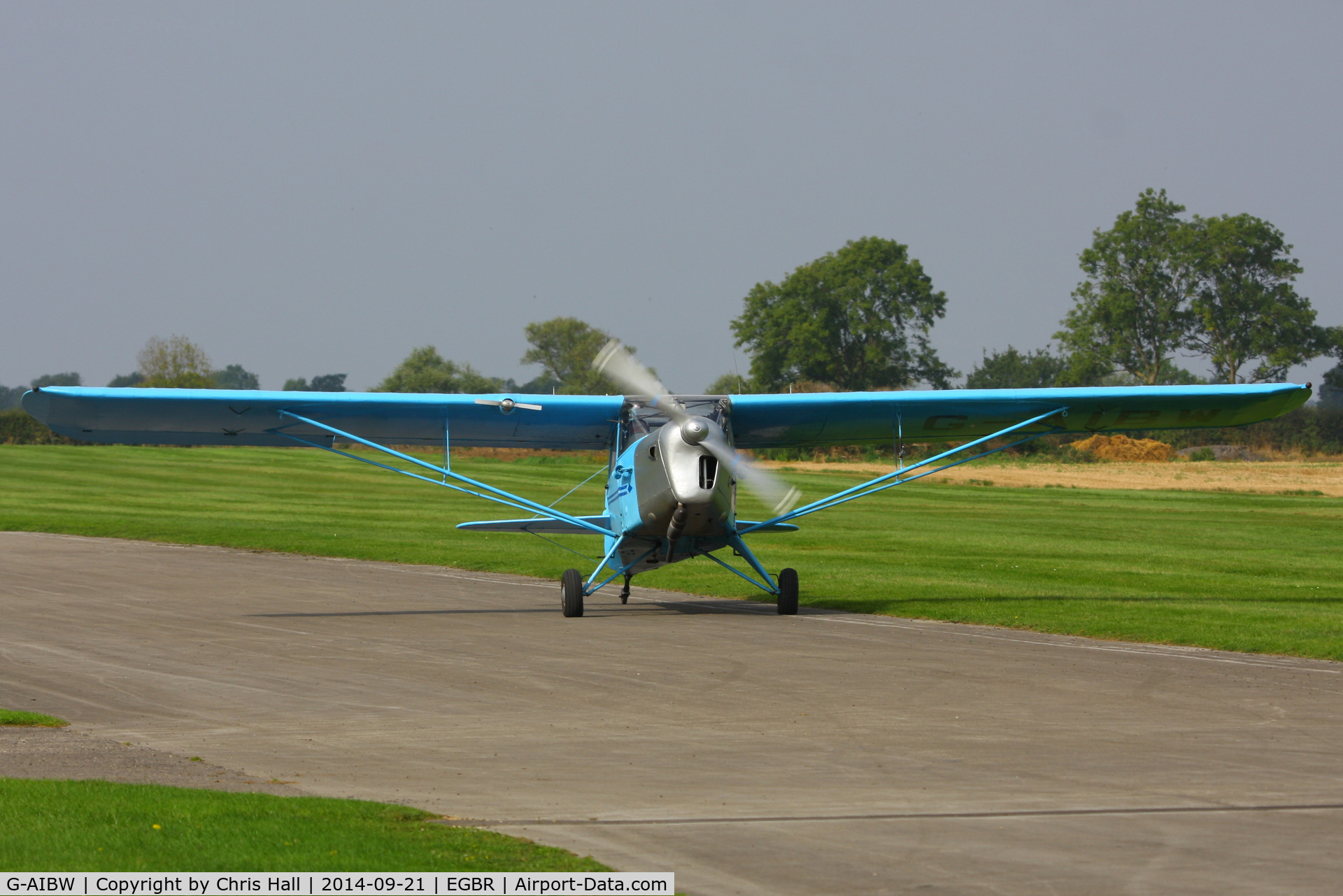 G-AIBW, 1946 Auster J-1N Alpha C/N 2158, at Breighton's Heli Fly-in, 2014