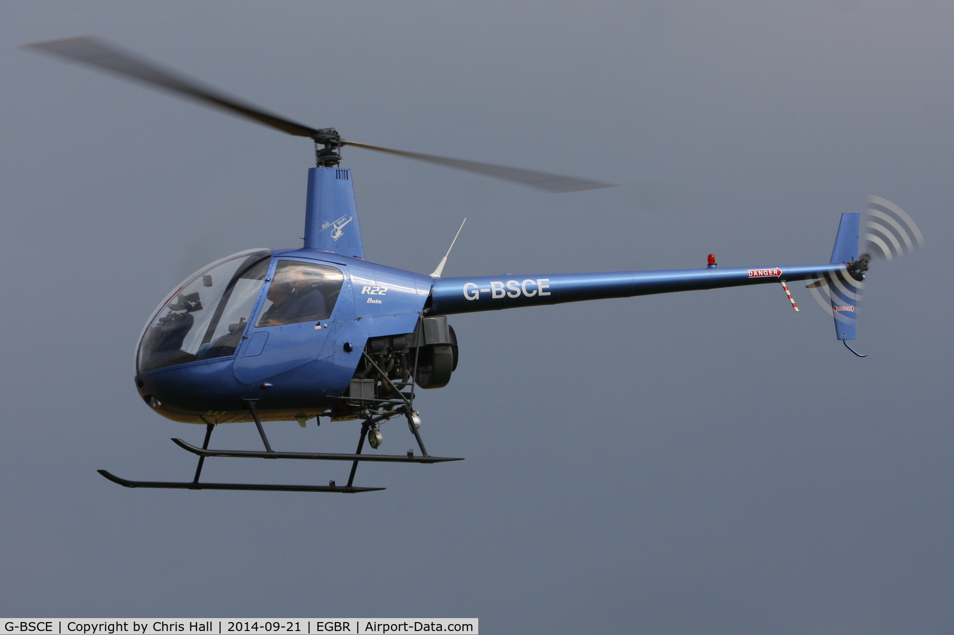G-BSCE, 1989 Robinson R22 Beta C/N 1245, at Breighton's Heli Fly-in, 2014
