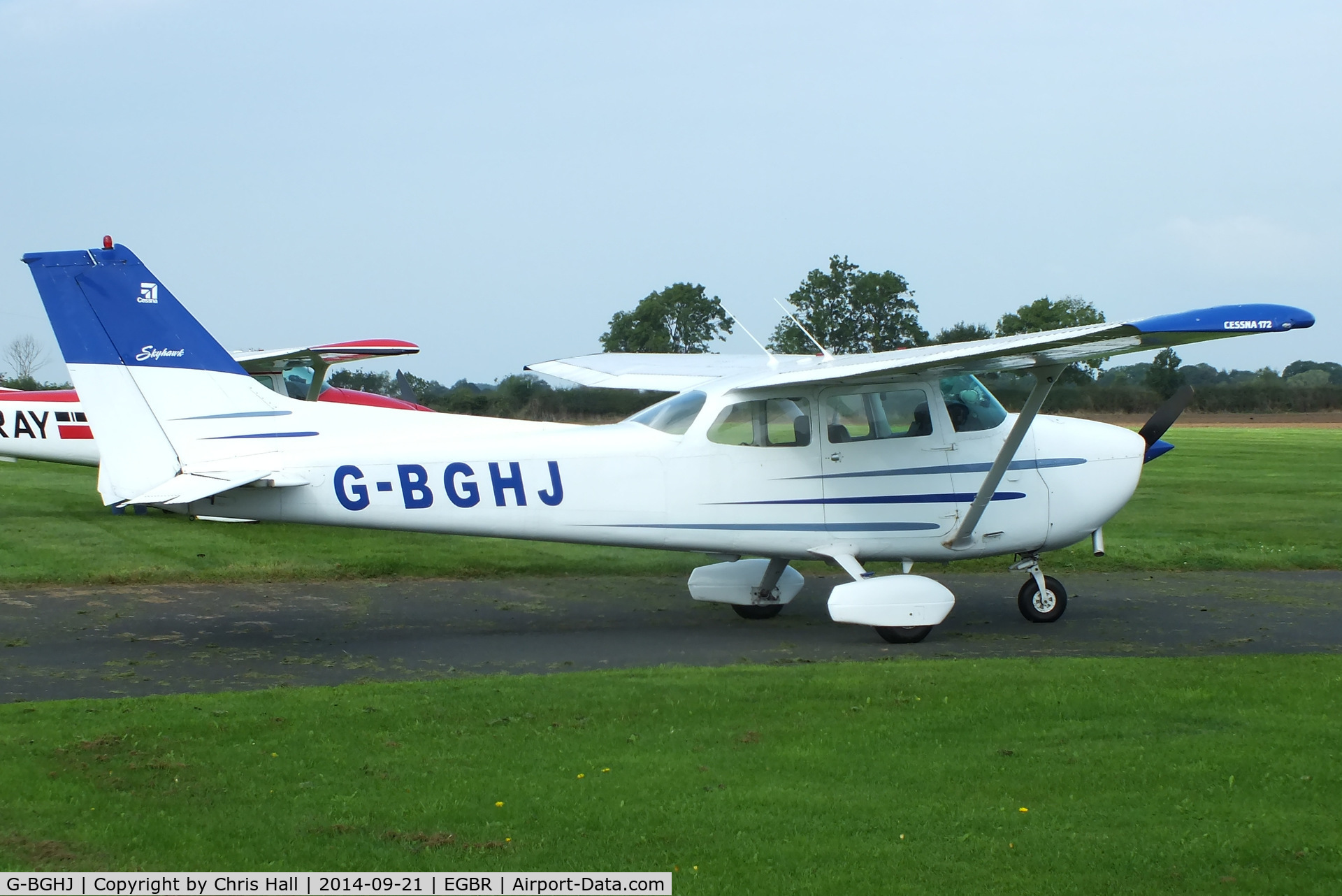 G-BGHJ, 1979 Reims F172N Skyhawk C/N 1777, at Breighton's Heli Fly-in, 2014