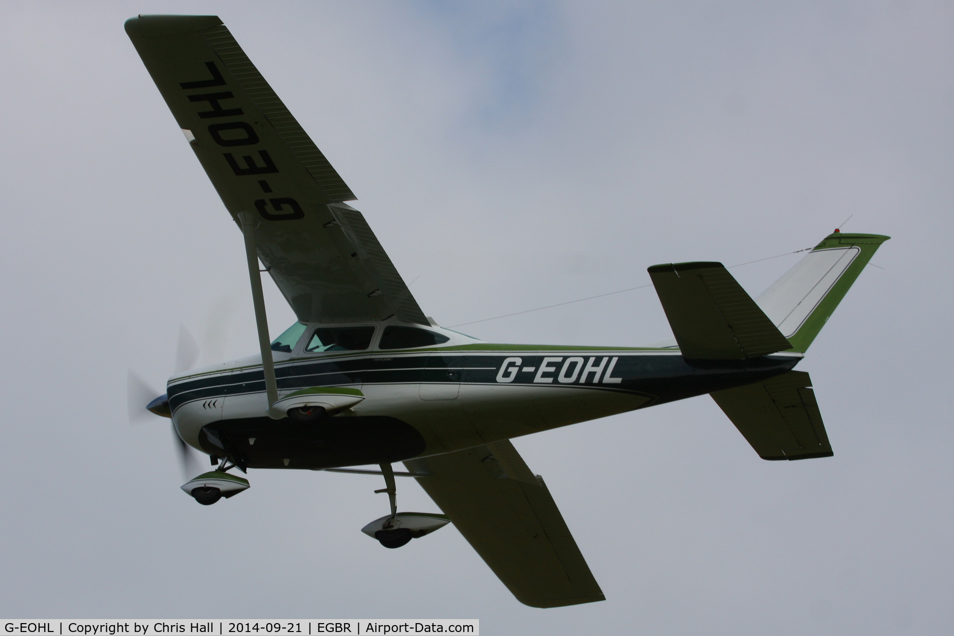 G-EOHL, 1968 Cessna 182L Skylane C/N 182-59279, at Breighton's Heli Fly-in, 2014