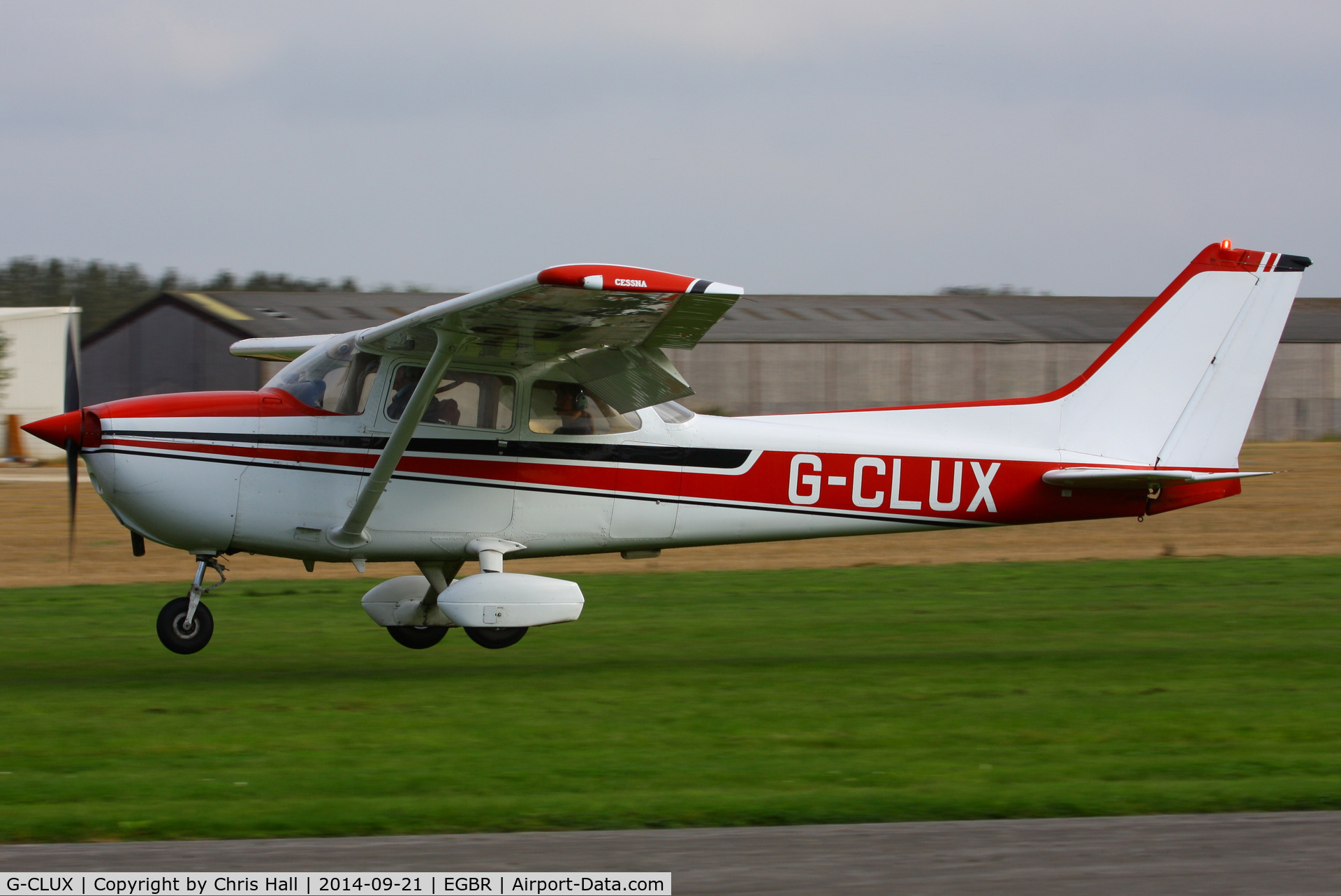 G-CLUX, 1980 Reims F172N Skyhawk C/N 1996, at Breighton's Heli Fly-in, 2014