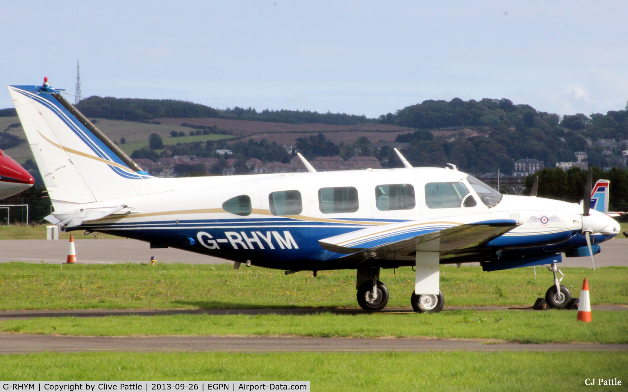 G-RHYM, 1972 Piper PA-31-310 Navajo C/N 31-815, Parked up at Dundee Riverside EGPN