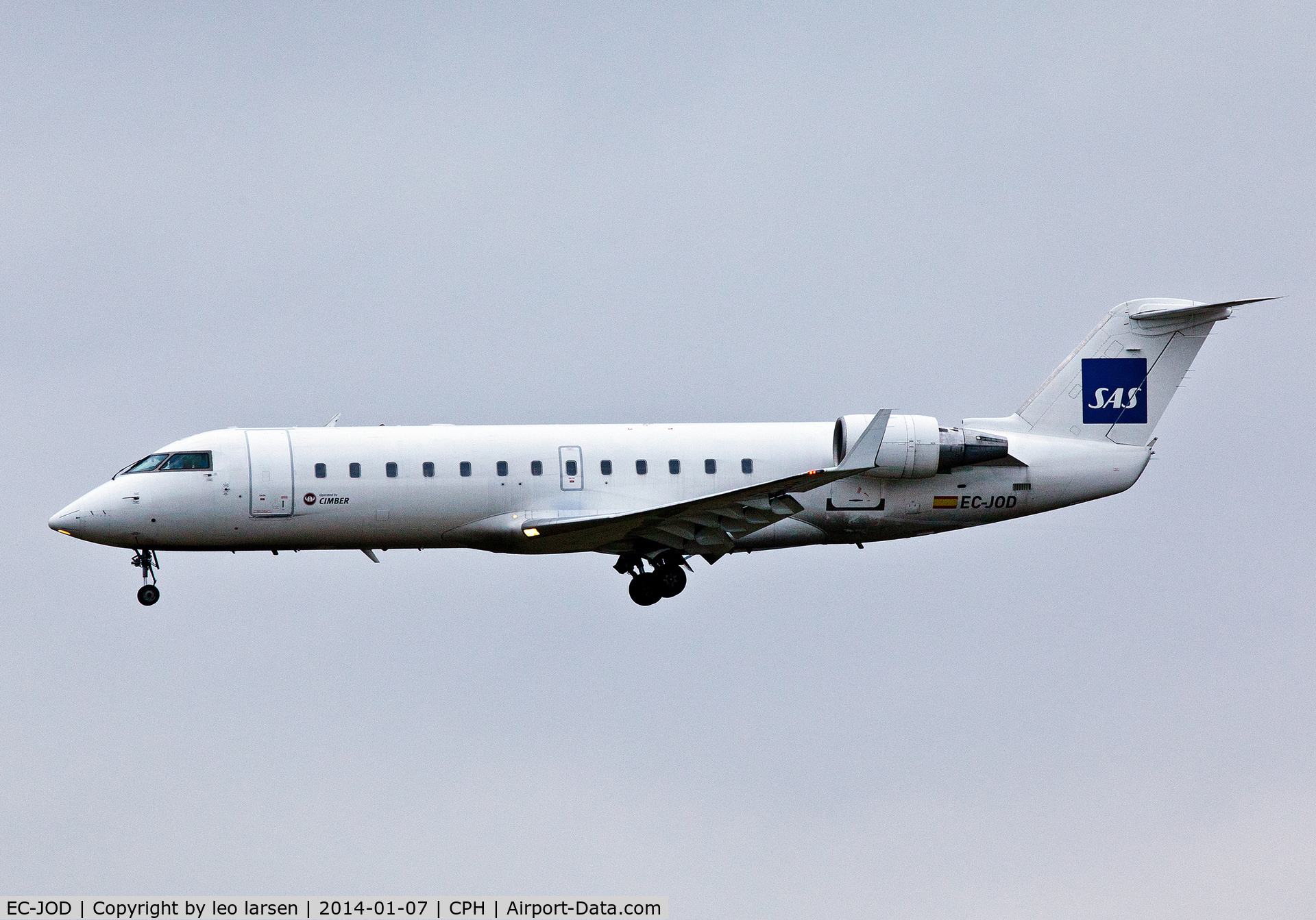 EC-JOD, 2006 Bombardier CRJ-200ER (CL-600-2B19) C/N 8061, Copenhagen 7.1.14
