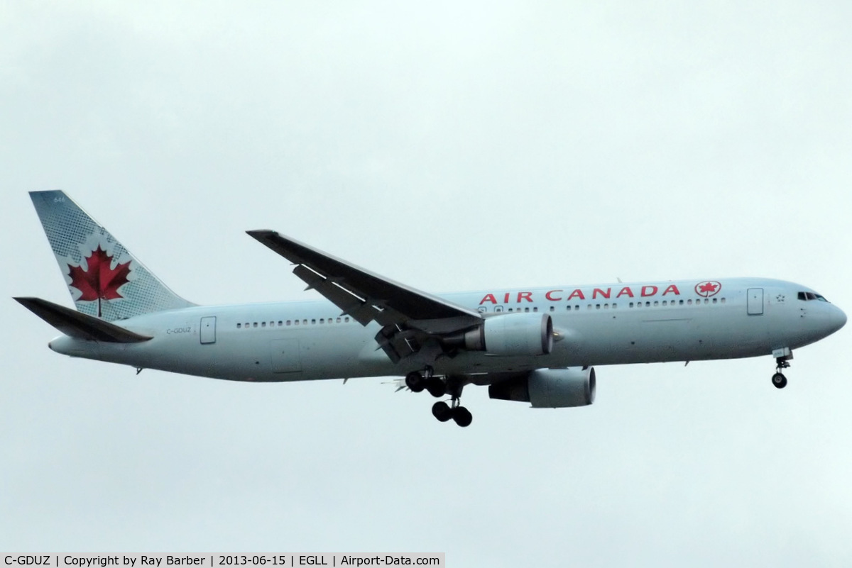 C-GDUZ, 1991 Boeing 767-38E C/N 25347, Boeing 767-38EER [25347] (Air Canada) Home~G 15/06/2013. On approach 27L.