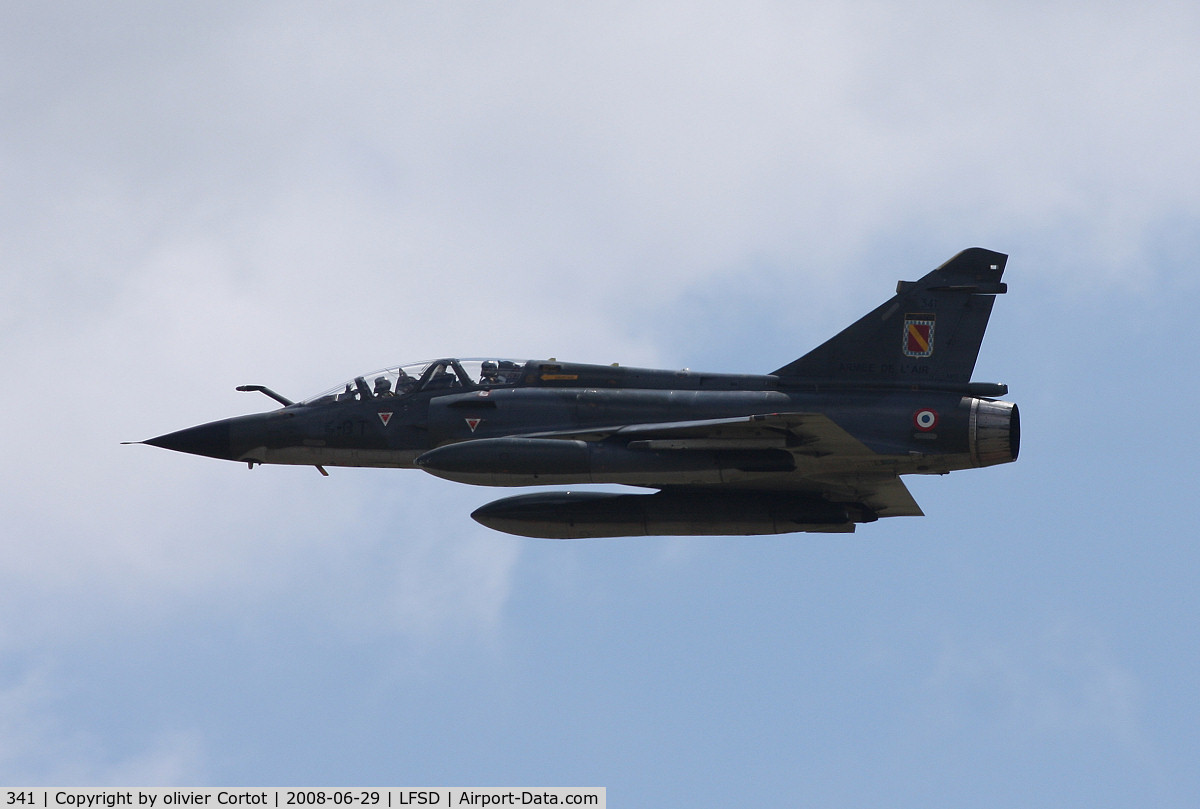 341, Dassault Mirage 2000N C/N Not found 341, Flying over Dijon AB, 2008