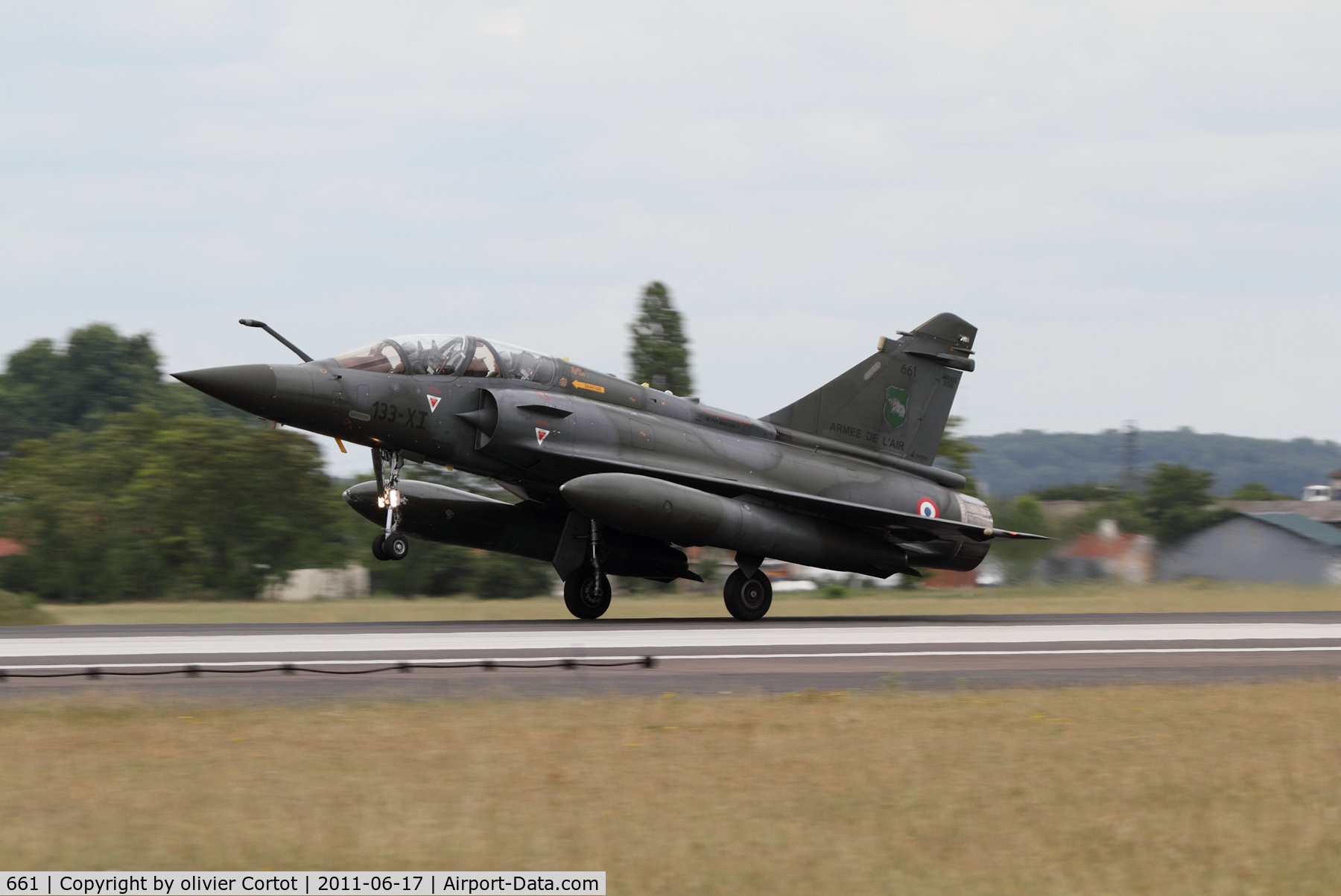 661, Dassault Mirage 2000D C/N 535, Landing at Saint Dizier