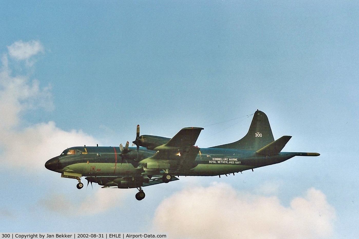 300, 1981 Lockheed P-3C-II-5 Orion C/N 285E-5733, During a Flypass over lelystad Airport in 2002