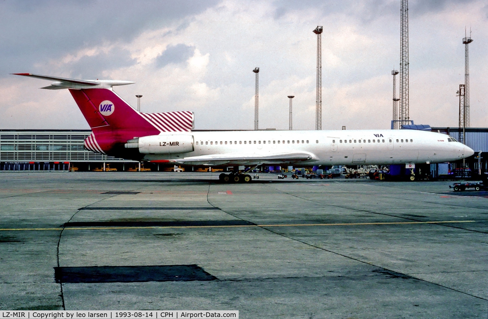 LZ-MIR, 1990 Tupolev Tu-154M C/N 90A852, Copenhagen 14.8.93