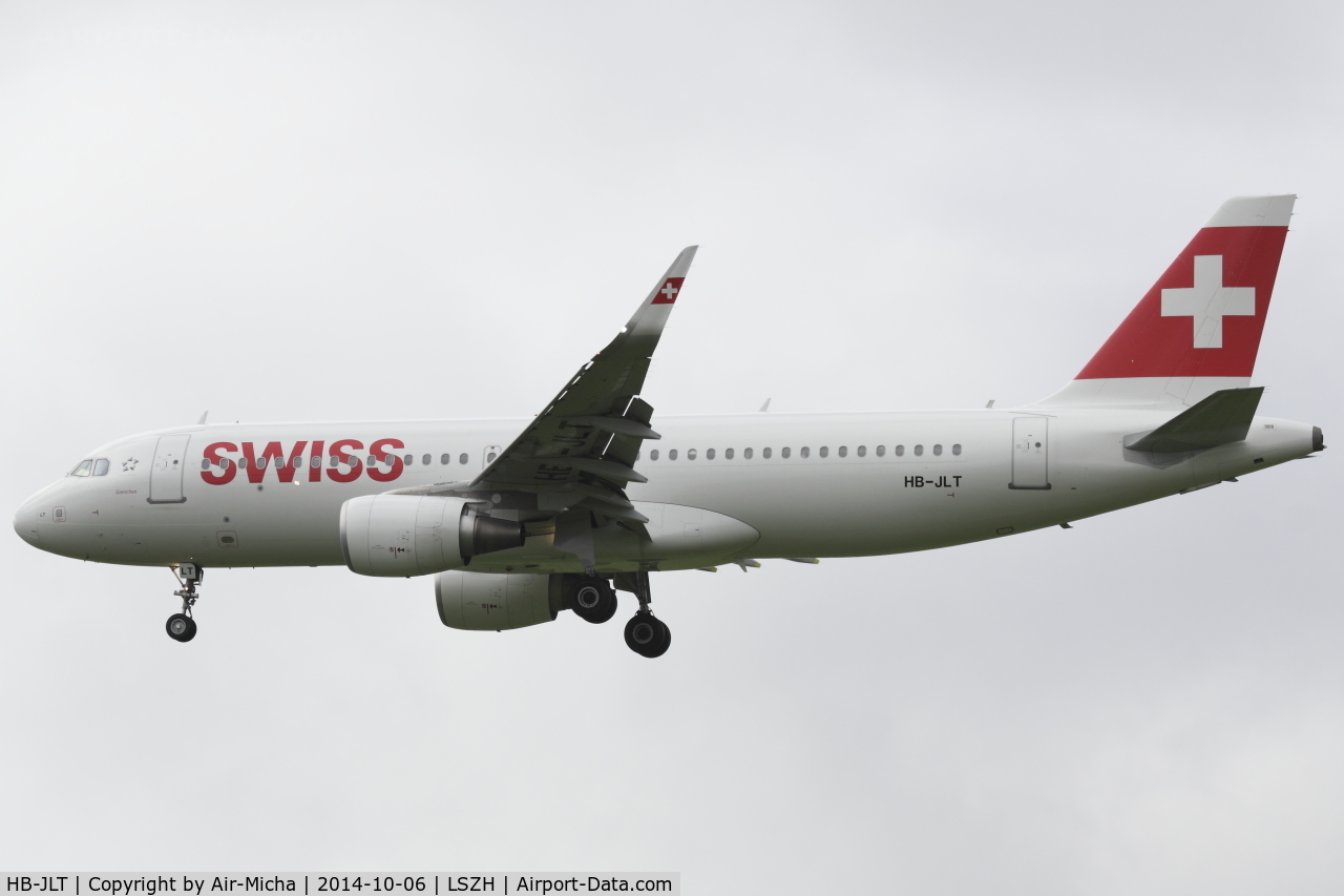 HB-JLT, 2013 Airbus A320-214 C/N 5518, Swissair