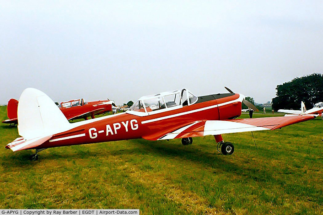 G-APYG, 1950 De Havilland DHC-1 Chipmunk T.10 C/N C1/0060, De Havilland Canada DHC-1 Chipmunk T.22 [C1/0060] Wroughton~G 29/06/86