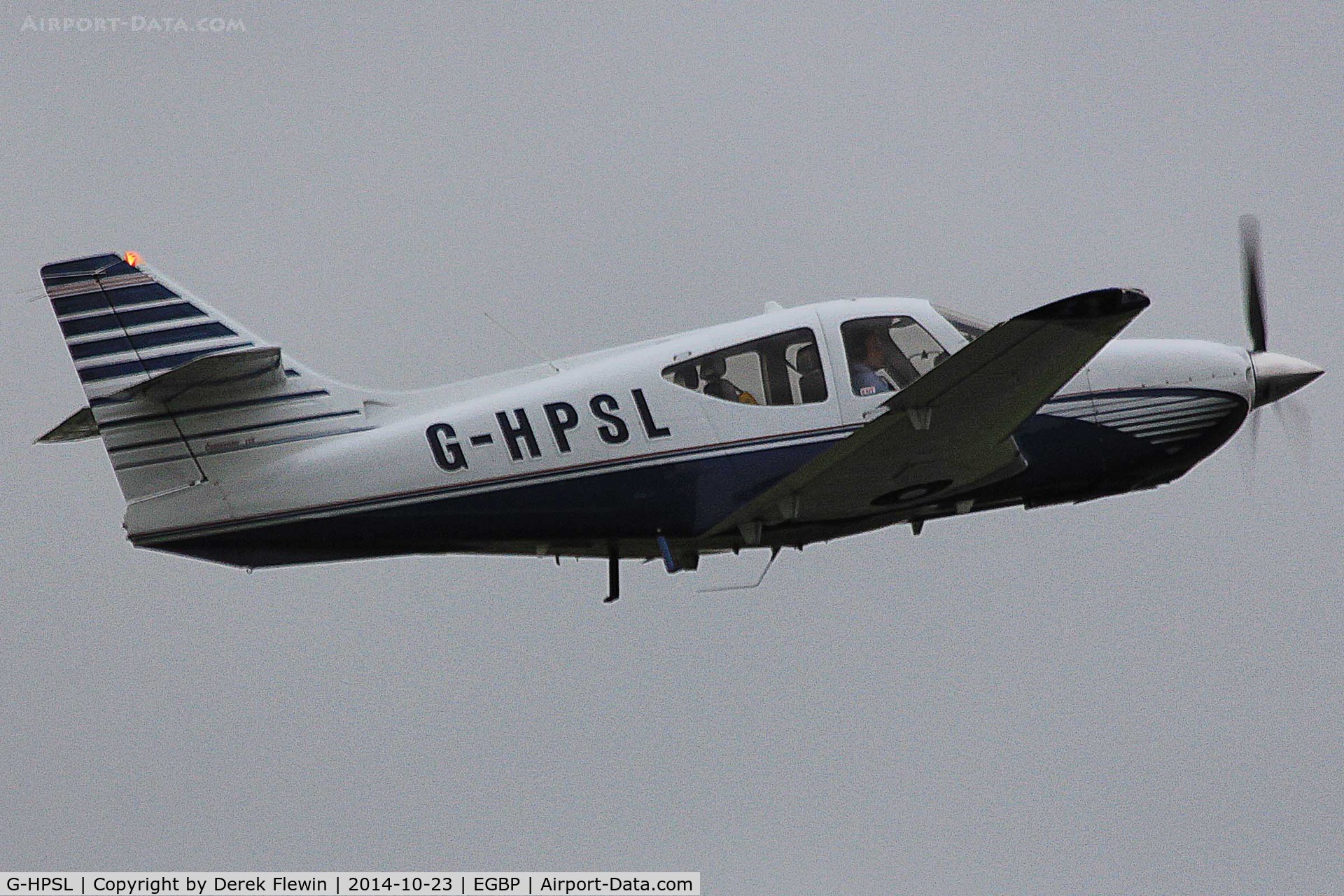 G-HPSL, 2001 Commander 114B C/N 14682, Visiting Commander, Guernsey based, previously N115KL, seen departing runway 26 at EGBP.