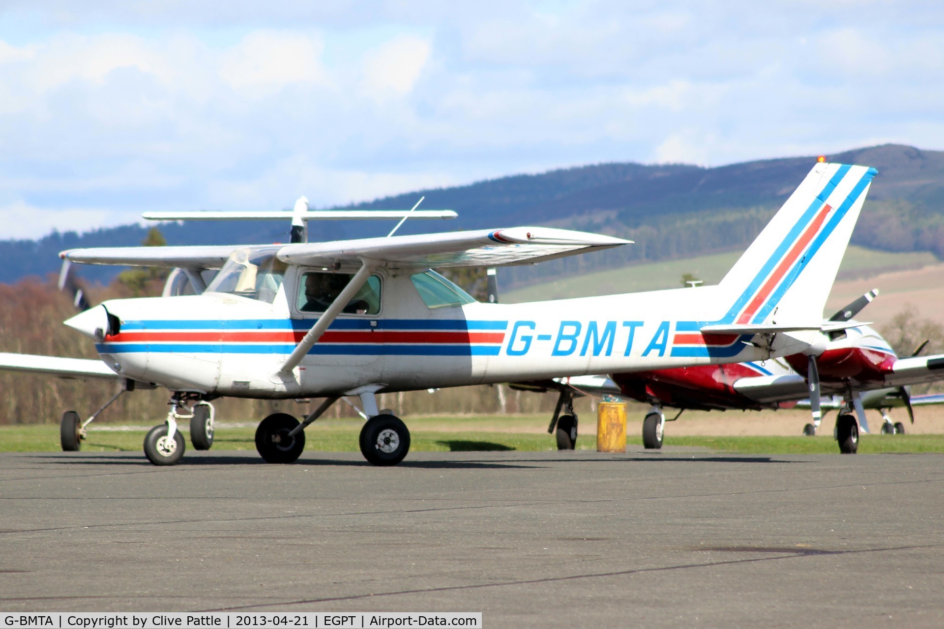 G-BMTA, 1979 Cessna 152 C/N 152-82864, Ready for action at Perth EGPT
