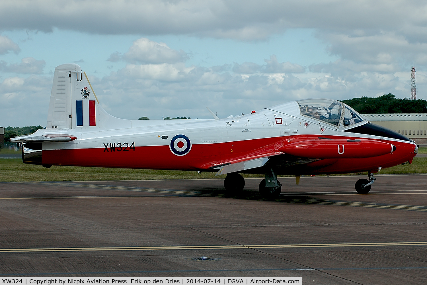 XW324, 1970 BAC 84 Jet Provost T.5 C/N EEP/JP/988, This Jet Provost T.5 is still in its' military livery.