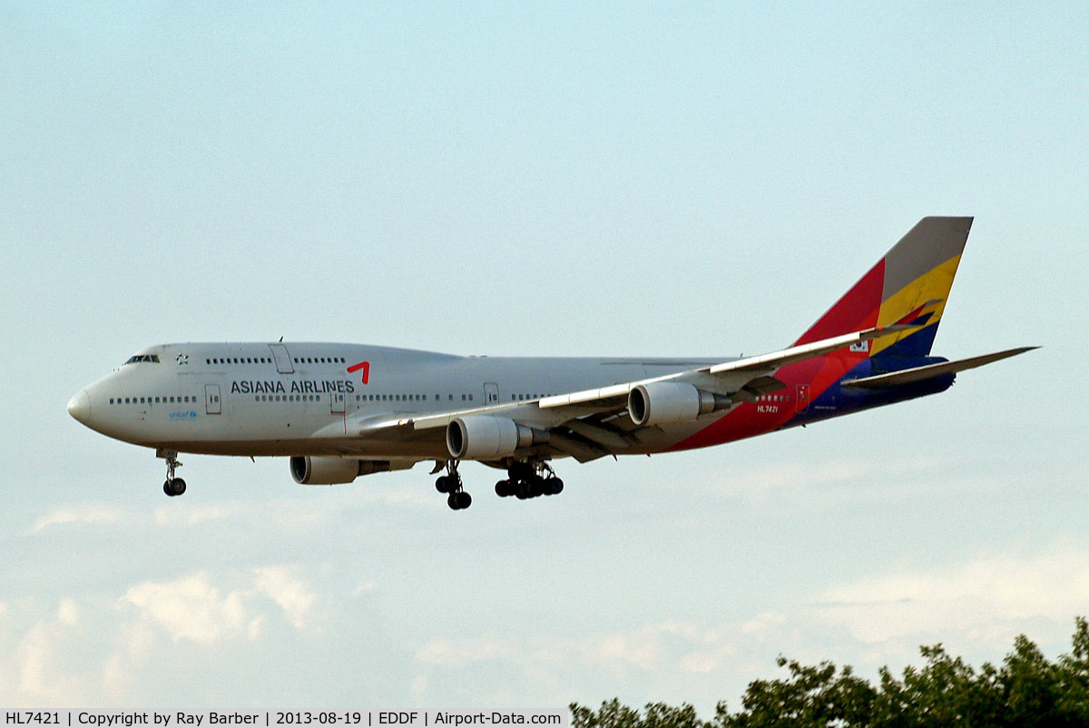 HL7421, 1996 Boeing 747-48EM C/N 25784, Boeing 747-48EM [25784] (Asiana Airlines) Frankfurt~D 19/08/2013