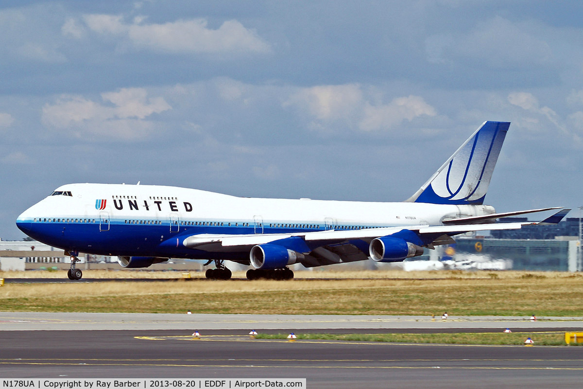N178UA, 1990 Boeing 747-422 C/N 24385, N178UA   Boeing 747-422 [24385] (United Airlines) Frankfurt~D 20/08/2013