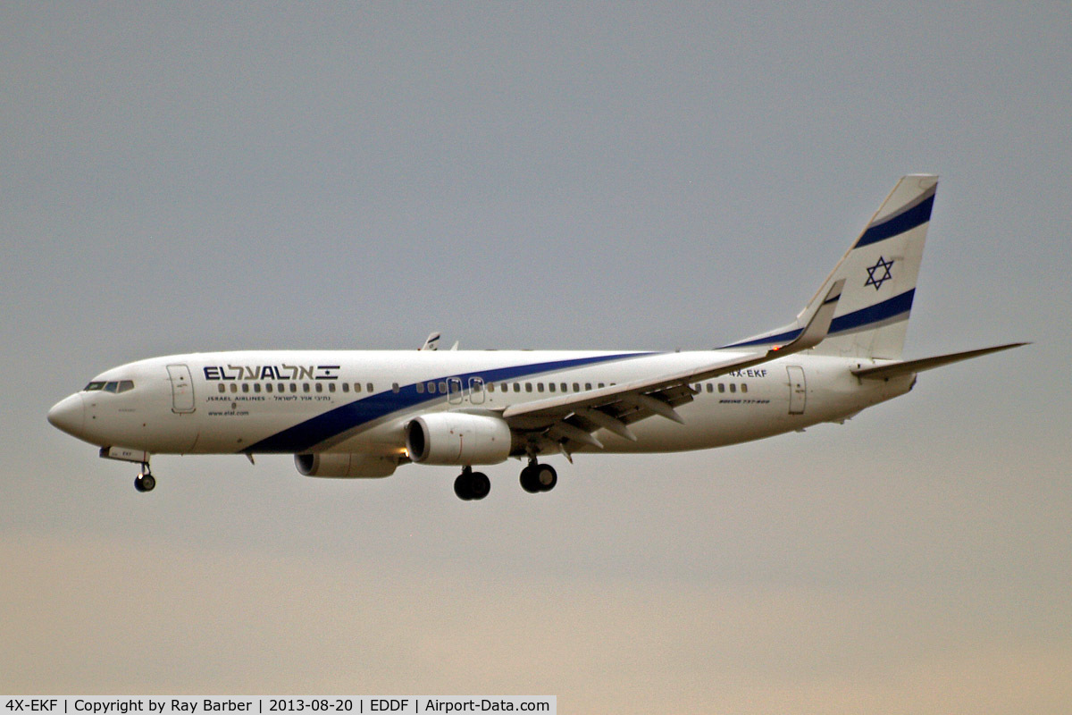 4X-EKF, 2008 Boeing 737-8HX C/N 29638, Boeing 737-8HX [29638] (El Al Israel Airlines) Frankfurt~D 20/08/2013