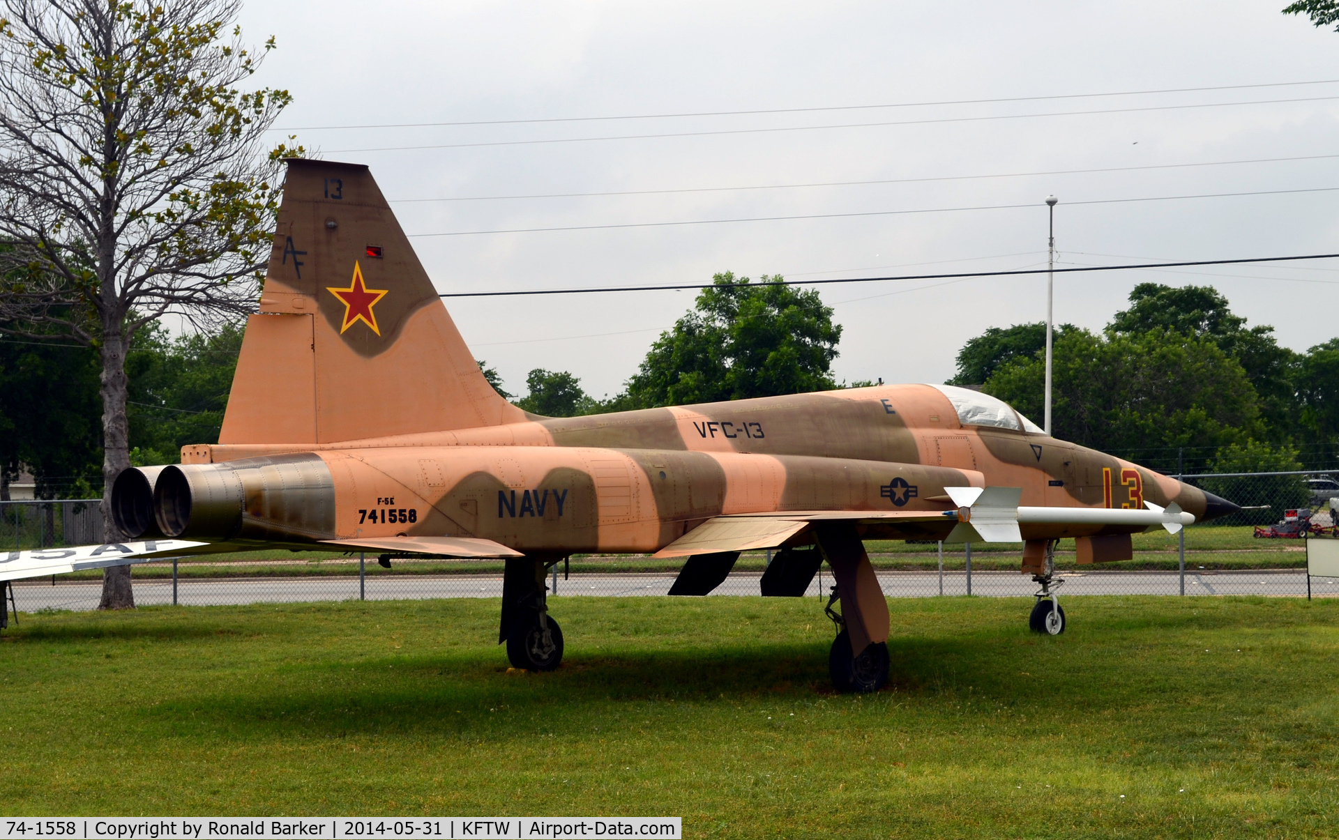 74-1558, 1974 Northrop F-5E Tiger II C/N R.1218, Fort Worth Aviation Museum