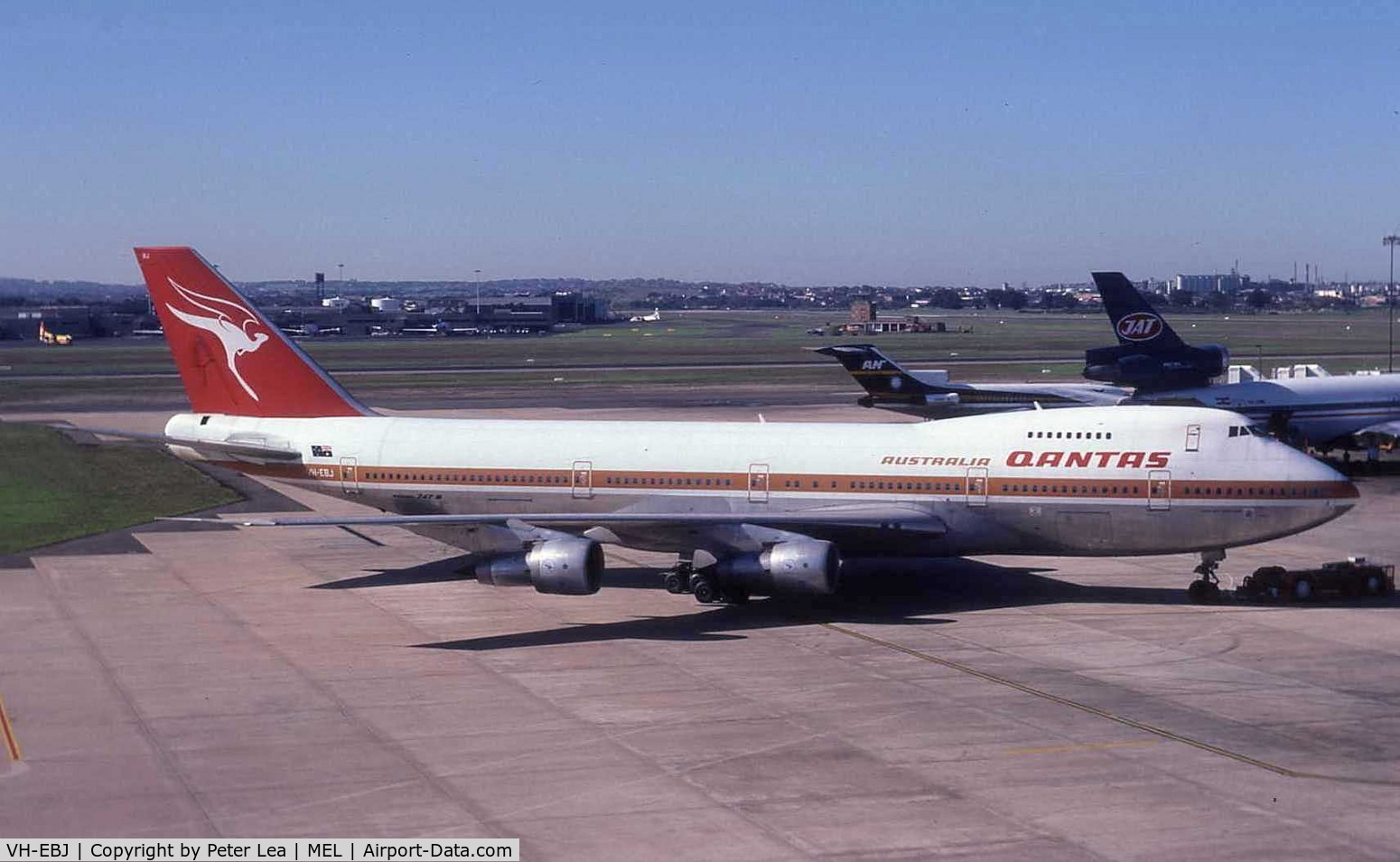 VH-EBJ, 1975 Boeing 747-238B C/N 21054, Qantas Boeing 747-238B at Melbourne Airport