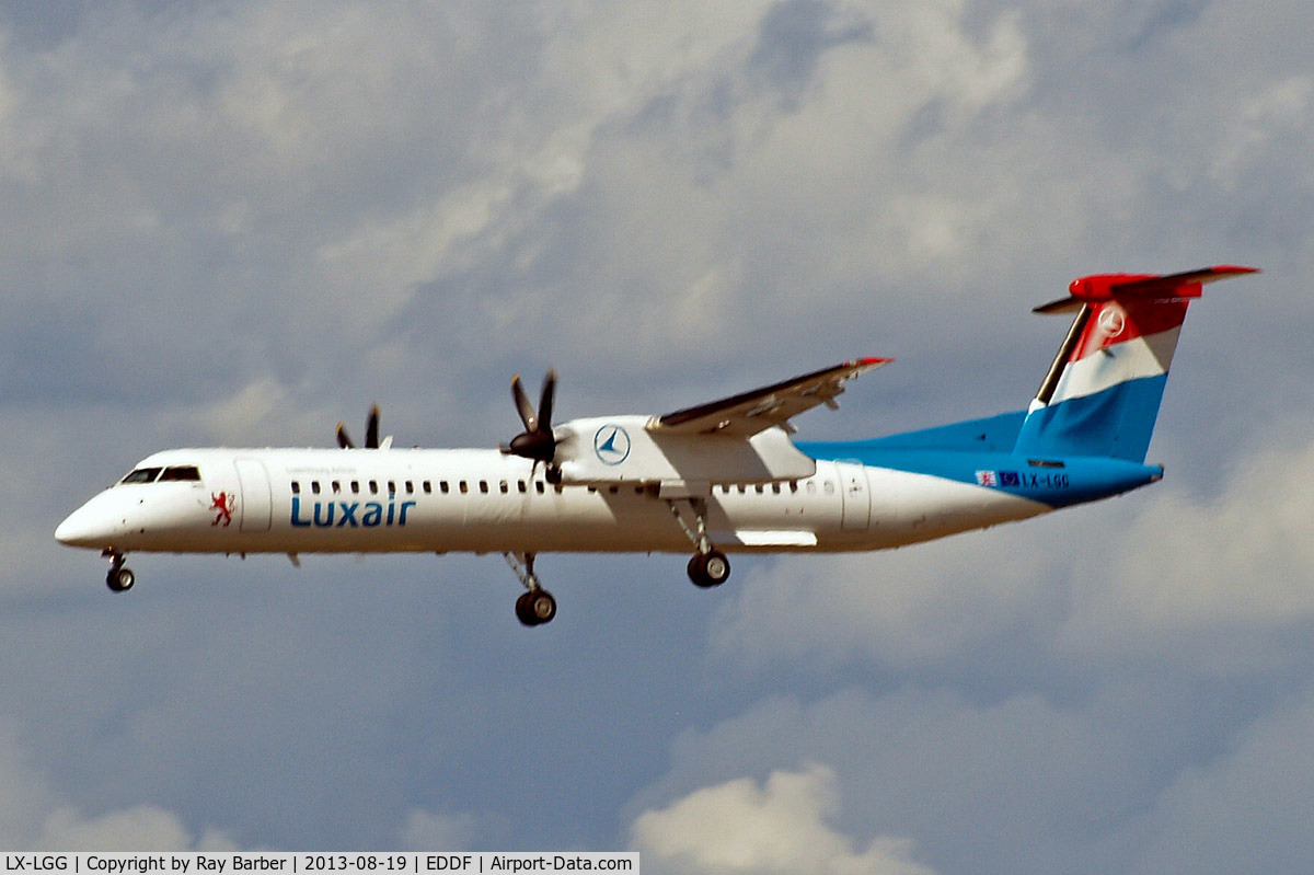 LX-LGG, 2012 Bombardier DHC-8-402Q Dash 8 Dash 8 C/N 4418, de Havilland Canada DHC-8Q-402NG [4418] (Luxair) Frankfurt~D 19/08/2013