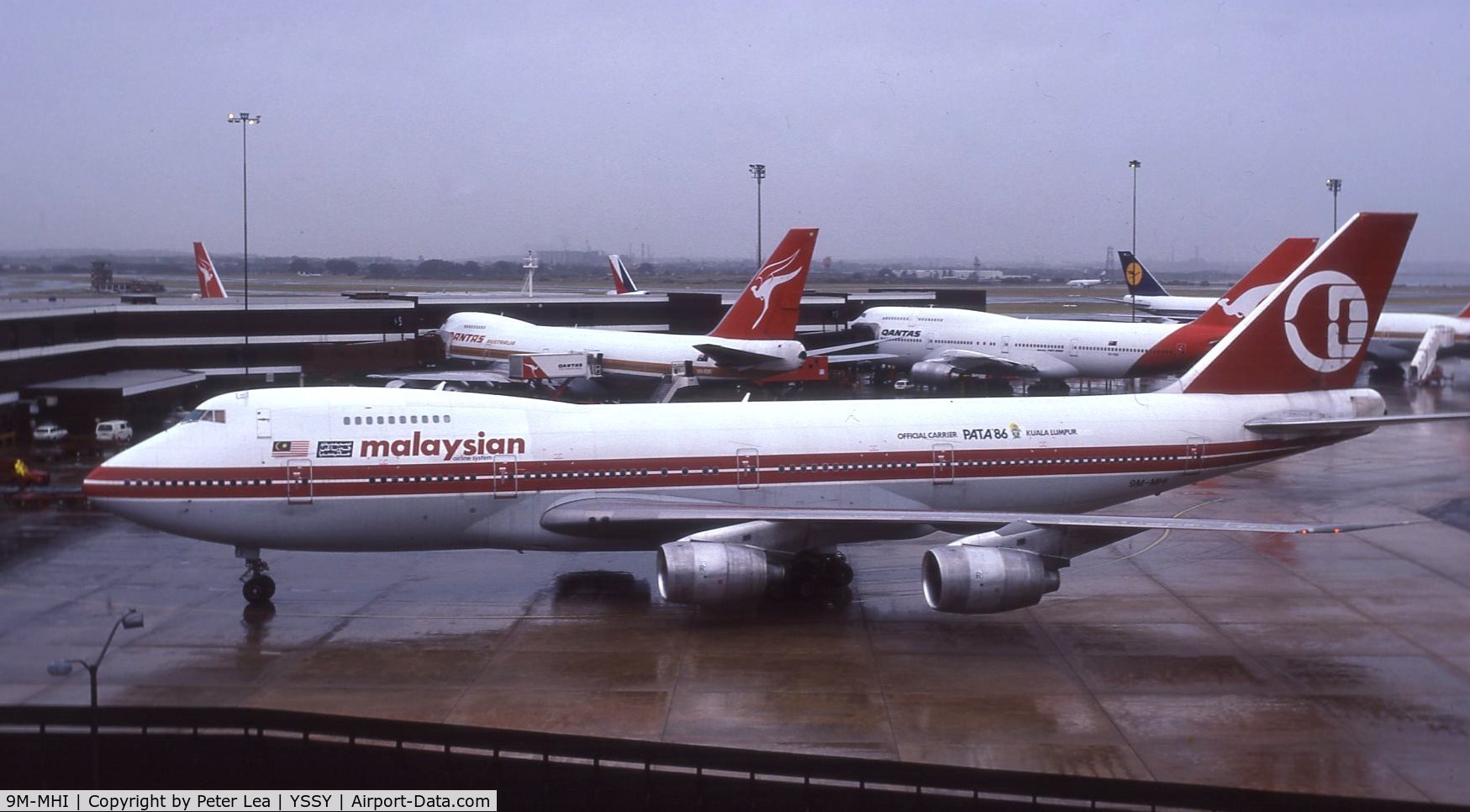 9M-MHI, 1981 Boeing 747-236B C/N 22304, Malaysian Airlines Boeing 747-236B at Sydney Airport during 1985