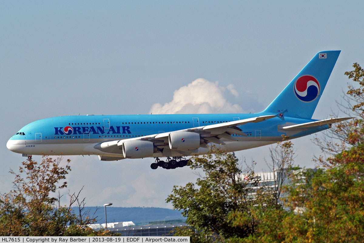 HL7615, 2011 Airbus A380-861 C/N 075, Airbus A380-861 [075] (Korean Air) Frankfurt~D 19/08/2013