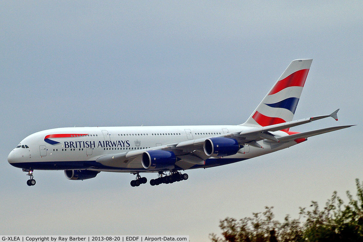 G-XLEA, 2012 Airbus A380-841 C/N 095, Airbus A380-841 [095] (British Airways) Frankfurt~D 20/08/2013