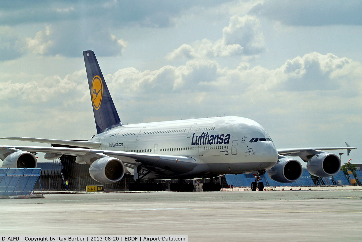 D-AIMJ, 2011 Airbus A380-841 C/N 073, Airbus A380-841 [073] (Lufthansa) Frankfurt~D 20/08/2013