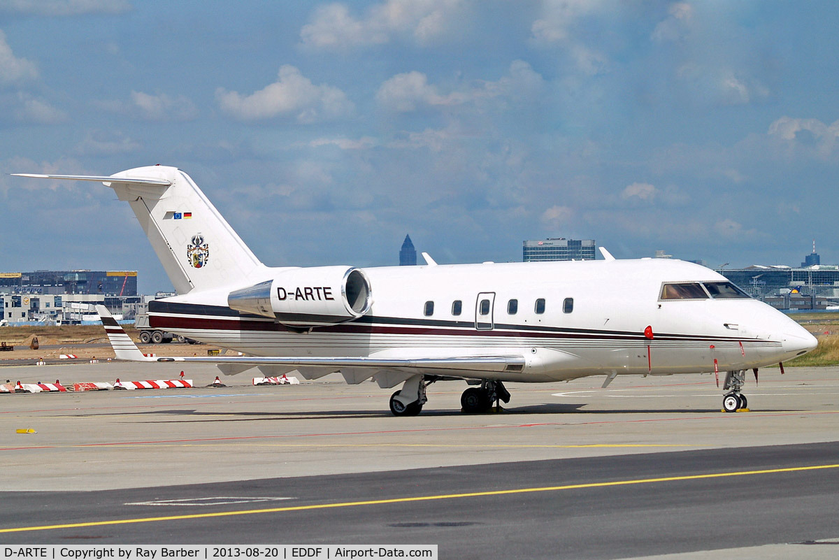 D-ARTE, 1989 Canadair Challenger 601-3A (CL-600-2B16) C/N 5060, Canadair CL.601-3A Challenger [5060] Frankfurt~D 20/08/2013