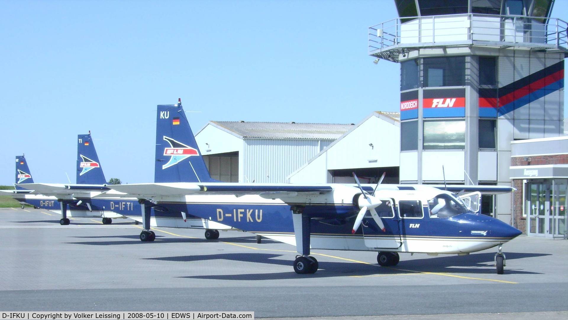 D-IFKU, 1996 Britten-Norman BN-2B-20 Islander C/N 2290, parking