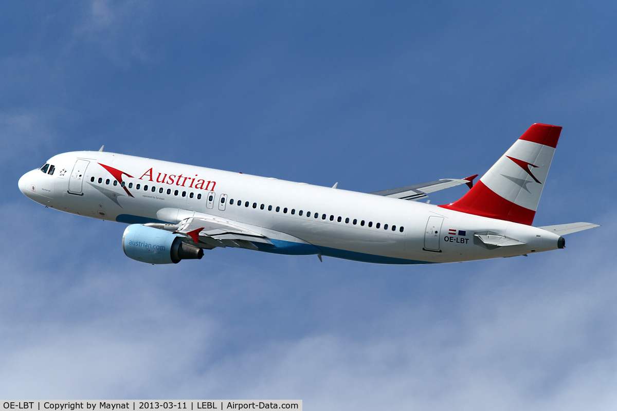 OE-LBT, 2000 Airbus A320-214 C/N 1387, Austrian take off runaway 25L