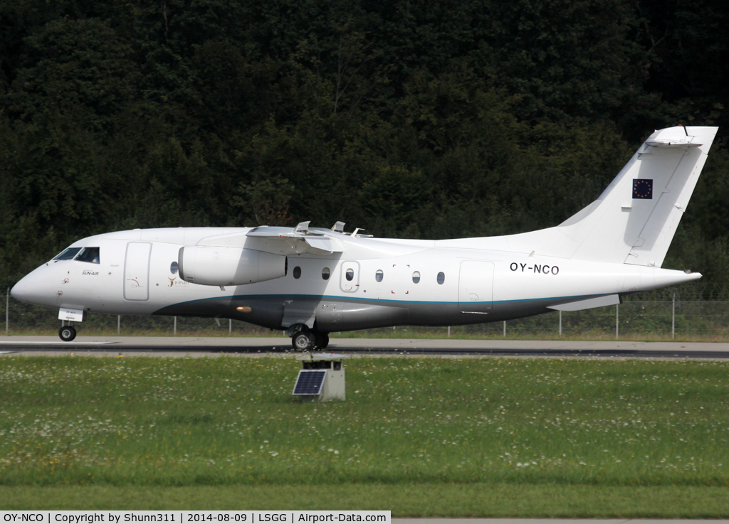 OY-NCO, 2002 Dornier 328-310 C/N 3210, Landing rwy 23
