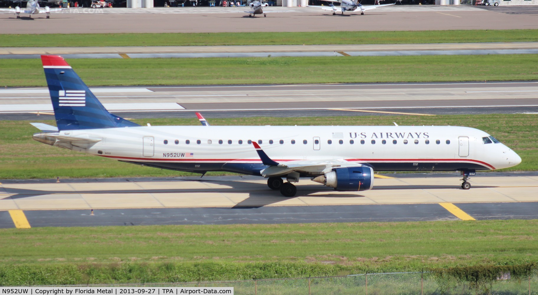 N952UW, 2007 Embraer ERJ-190-100 IGW 190AR C/N 19000119, USAirways