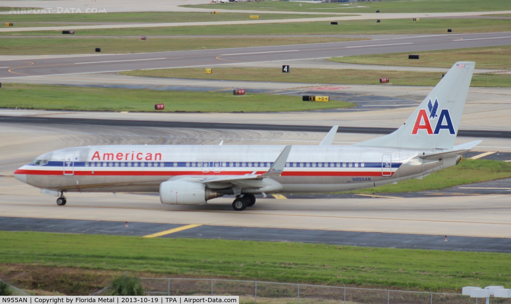 N955AN, 2001 Boeing 737-823 C/N 29540, American