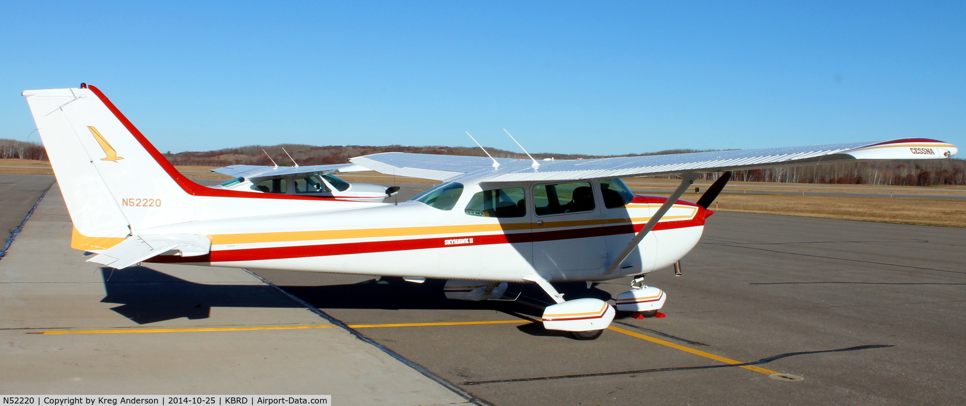 N52220, 1980 Cessna 172P C/N 17274444, Cessna 172P Skyhawk on the ramp in Brainerd, MN.