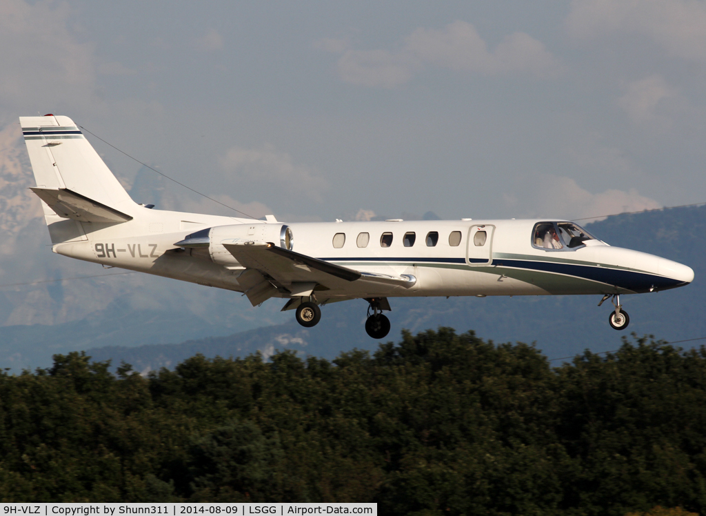 9H-VLZ, 1997 Cessna 560 Citation Encore C/N 560-0446, Landing rwy 23