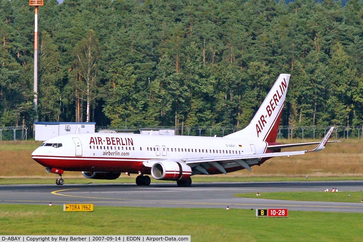 D-ABAY, 2000 Boeing 737-86J C/N 30499, Boeing 737-86J [30499] Nuremberg-Nurnberg~D 14/09/2007