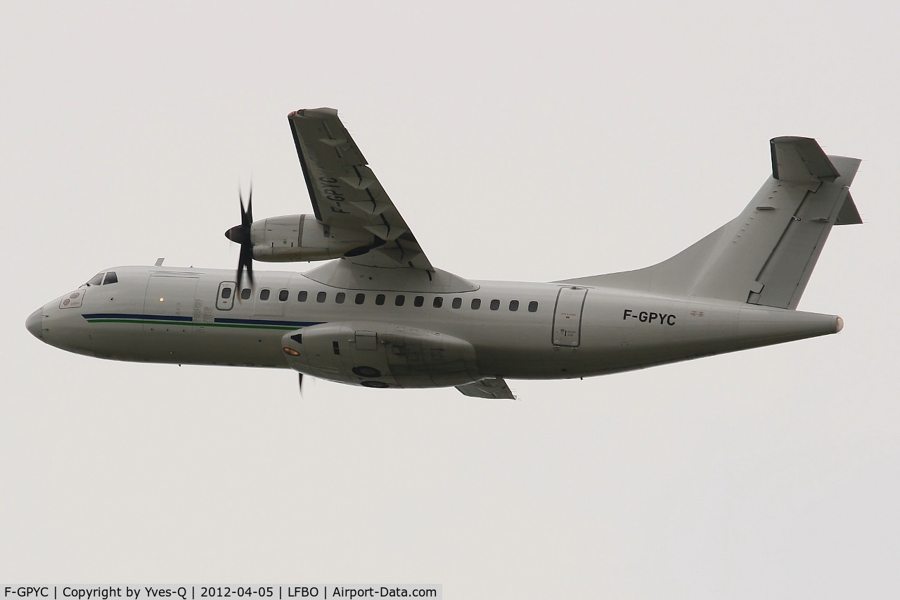 F-GPYC, 1996 ATR 42-500 C/N 484, ATR 42-500, Take-off Rwy 32L, Toulouse Blagnac Airport (LFBO-TLS)