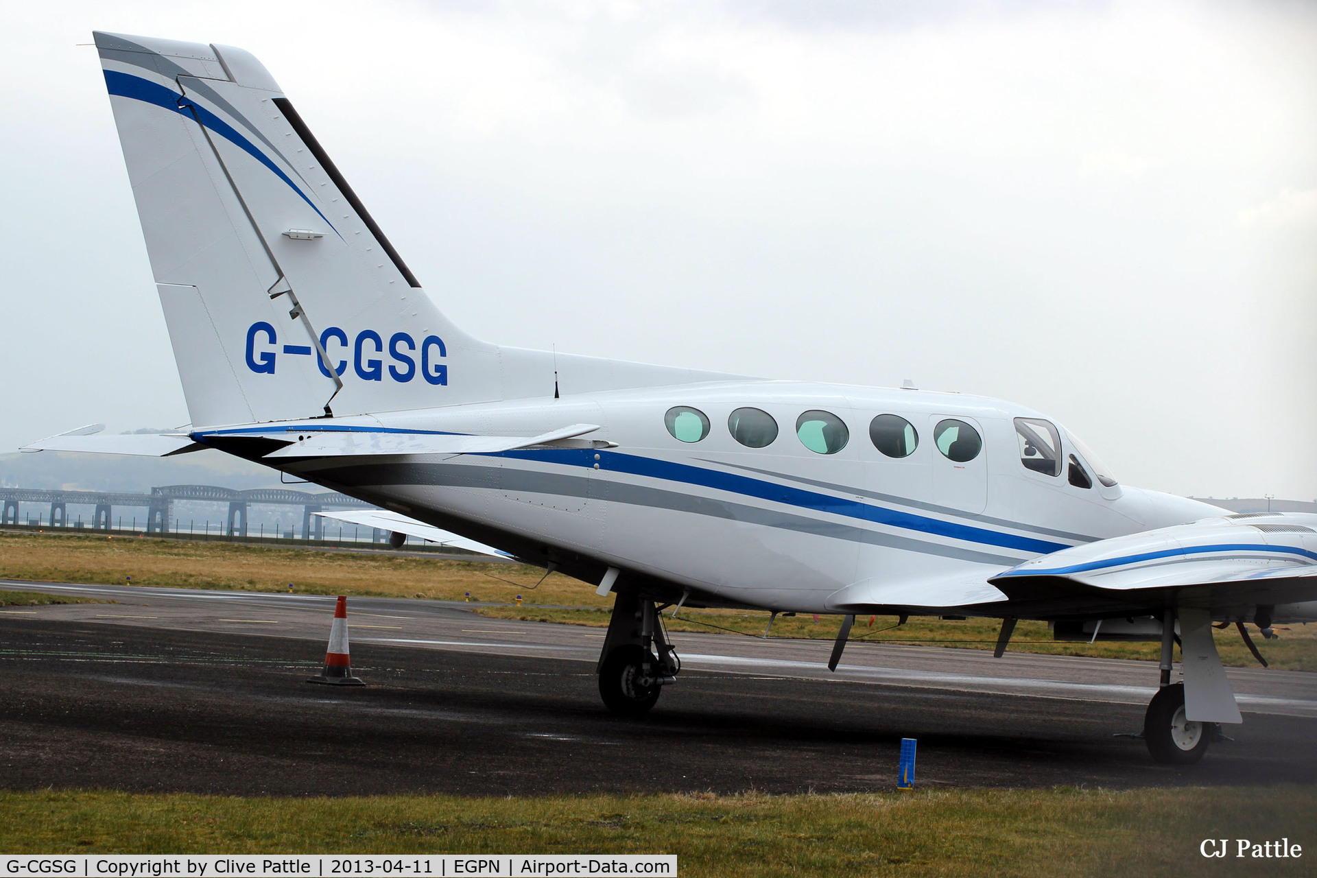 G-CGSG, 1981 Cessna 421C Golden Eagle C/N 421C1055, Taken at close quarters at Dundee (sorry for cutting the nose off) at Dundee