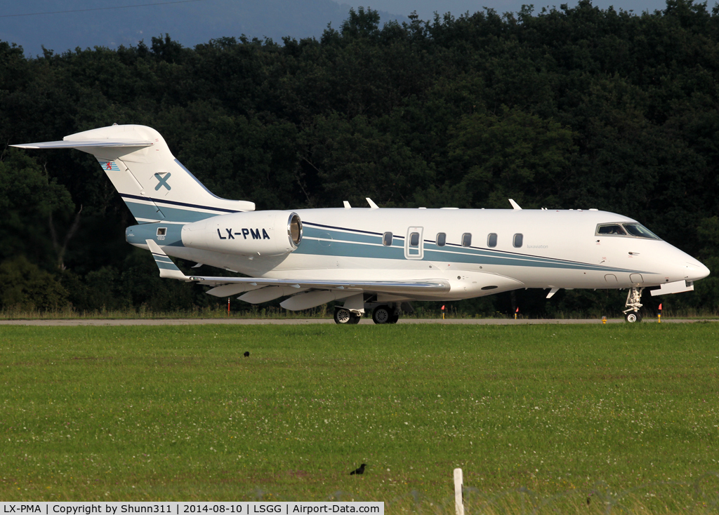 LX-PMA, 2006 Bombardier Challenger 300 (BD-100-1A10) C/N 20097, Ready for take off rwy 23