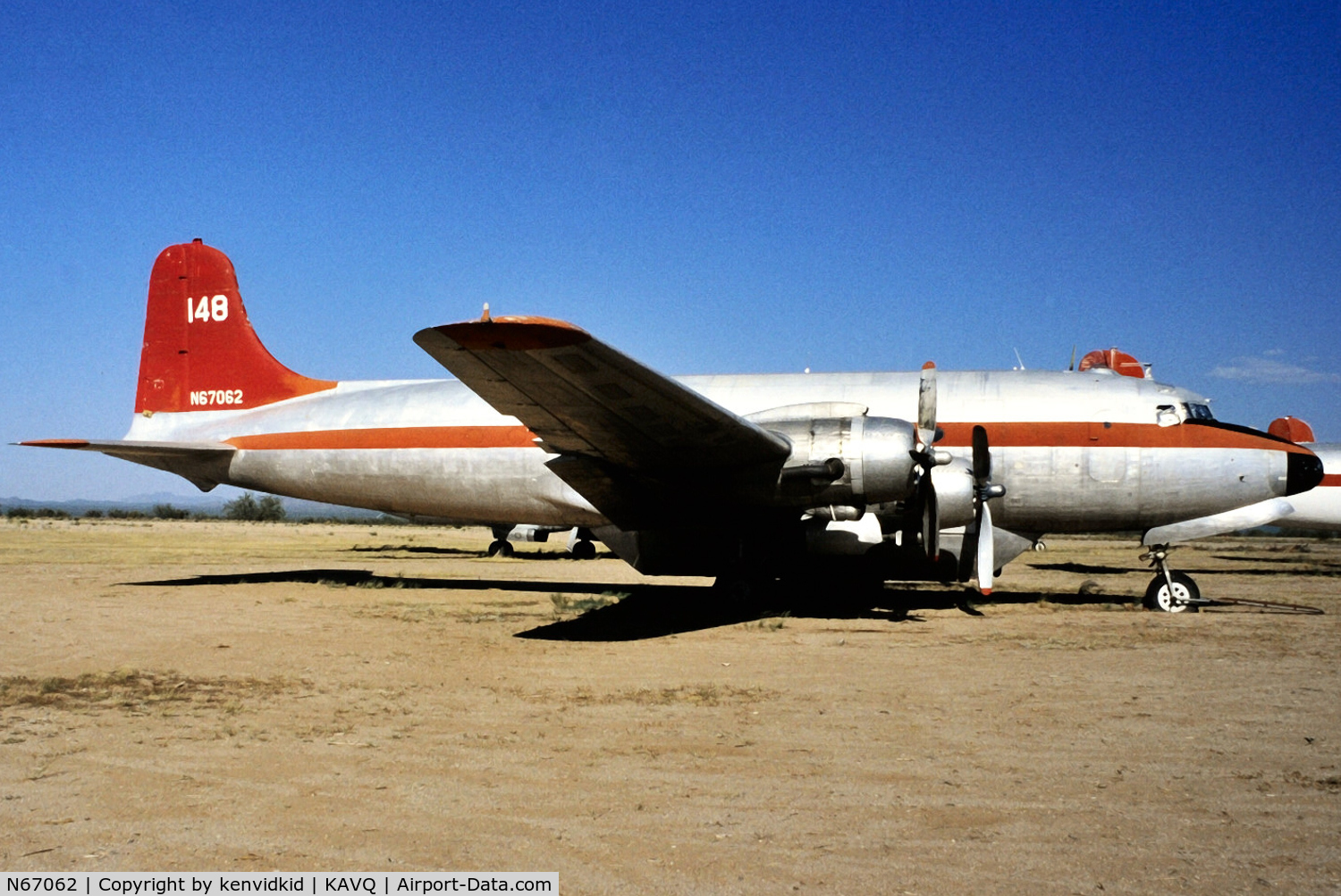N67062, 1945 Douglas C-54D-5-DC Skymaster (DC-4) C/N 10741, Copied from slide.