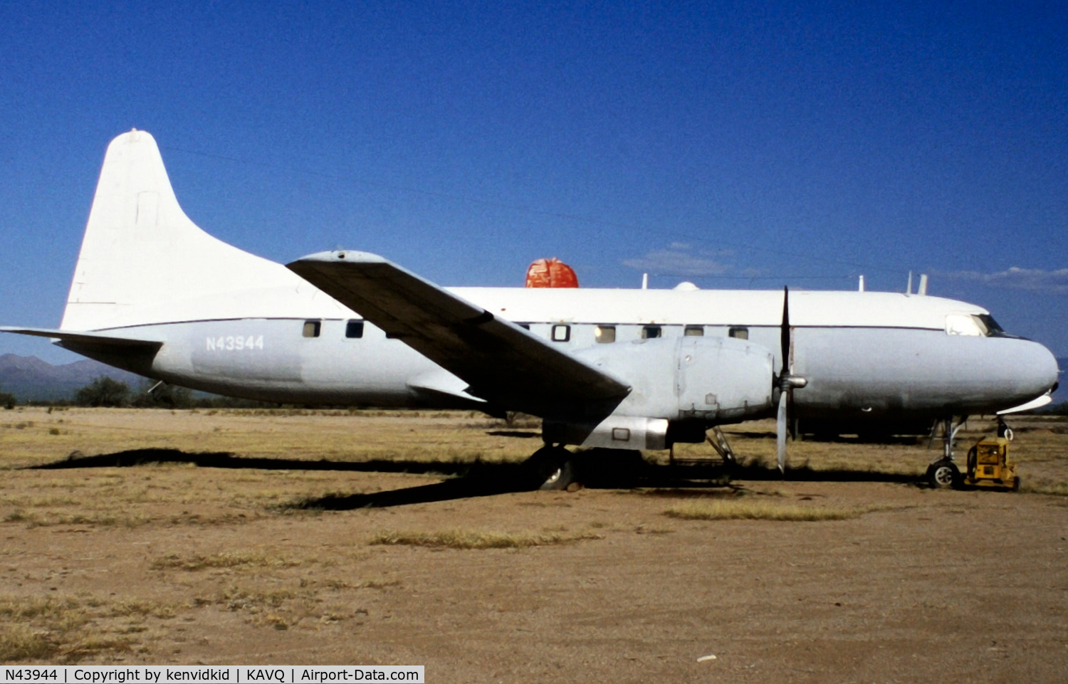 N43944, 1955 Convair C-131B Samaritan C/N 254, Copied from slide.