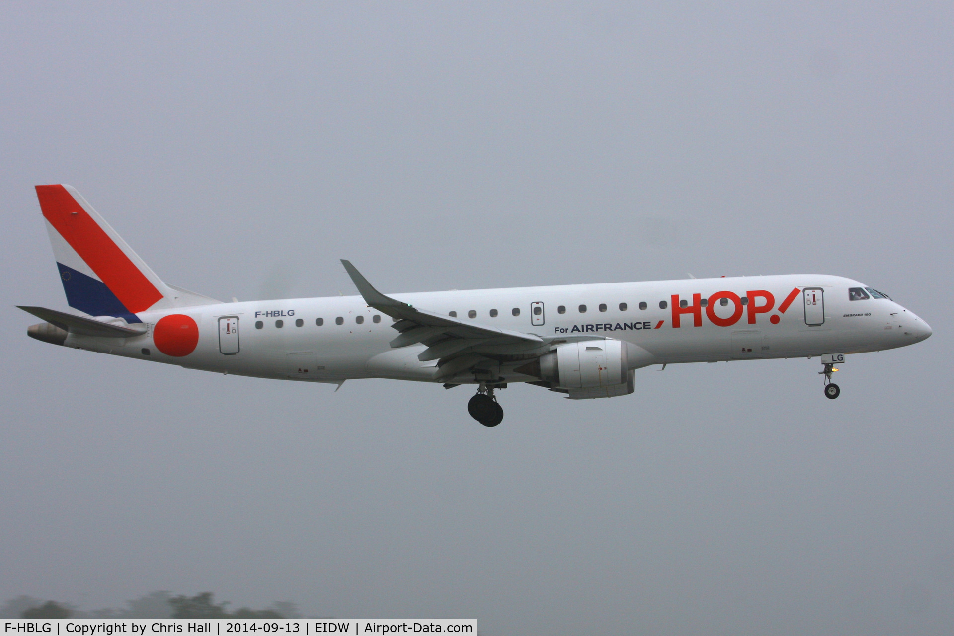 F-HBLG, 2009 Embraer 190LR (ERJ-190-100LR) C/N 19000254, Hop!